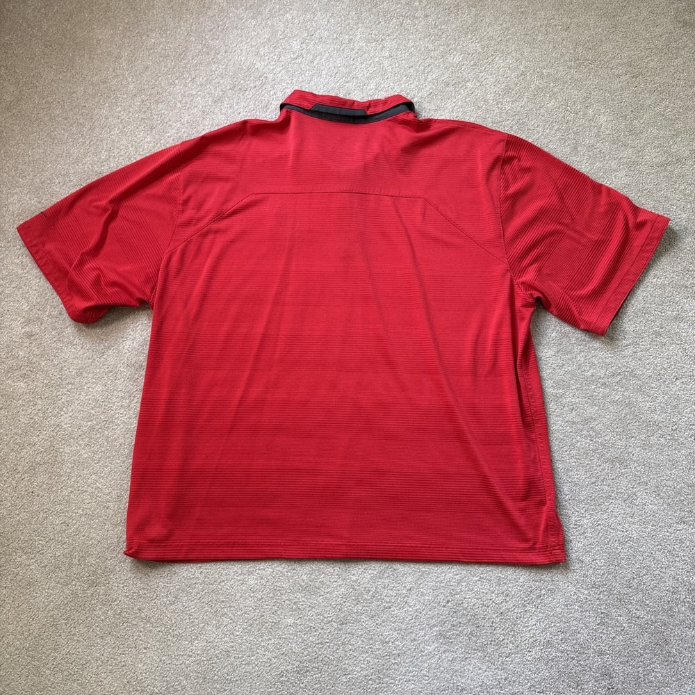 Nike Belmont Bruins Polo Shirt Mens XXL Dri Fit Red NCAA Basketball - Picture 2 of 9